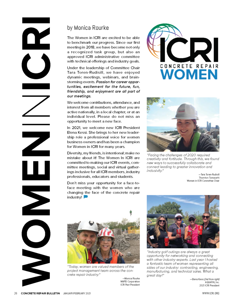 ICRI Concrete Repair Women